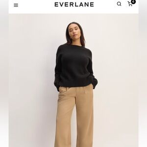 Everlane- The Cotton Honeycomb Square Crew sweater